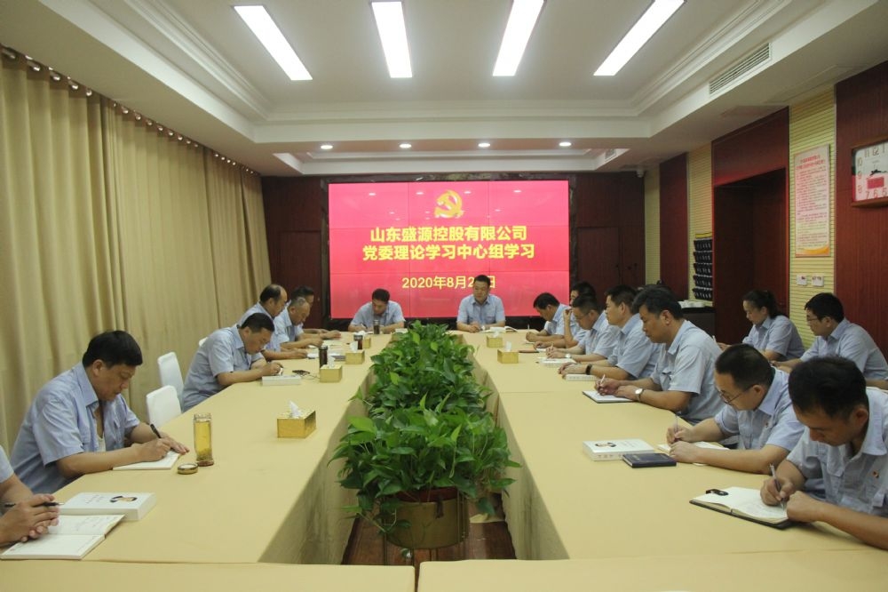 盛源公司党委理论学习中心组开展集中学习