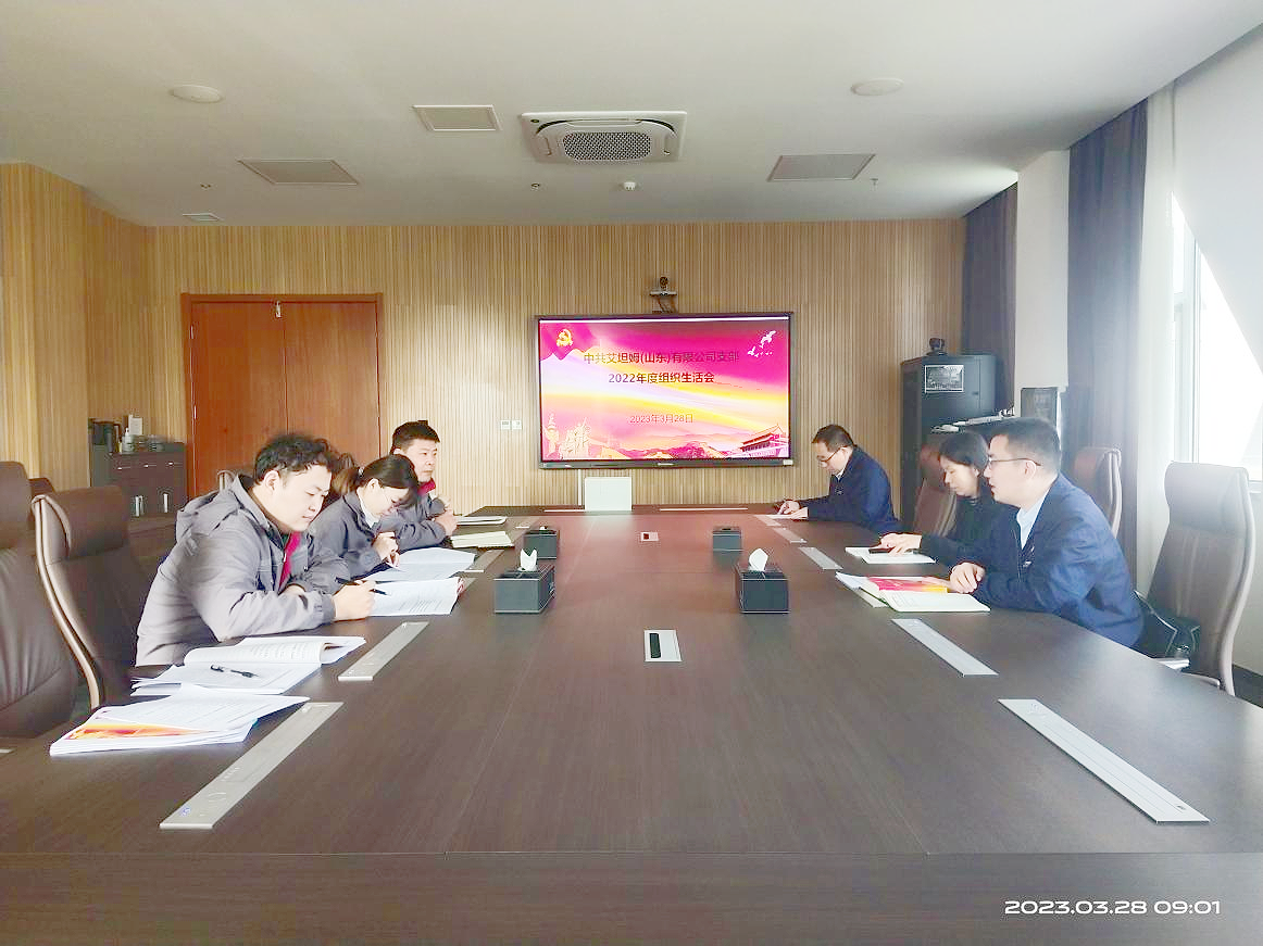 艾坦姆党支部召开2022年度组织生活会