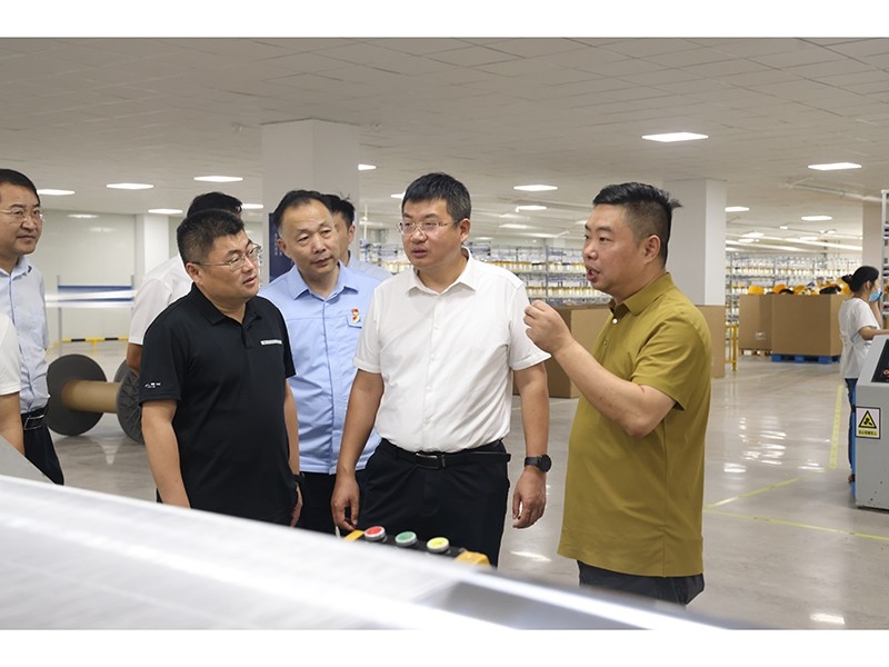 邹城市政协副主席孔祥成到山东盛源考察调研